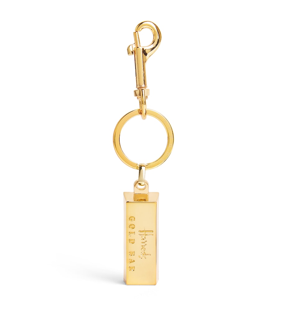 Harrods Gold Gold Bar Keyring
