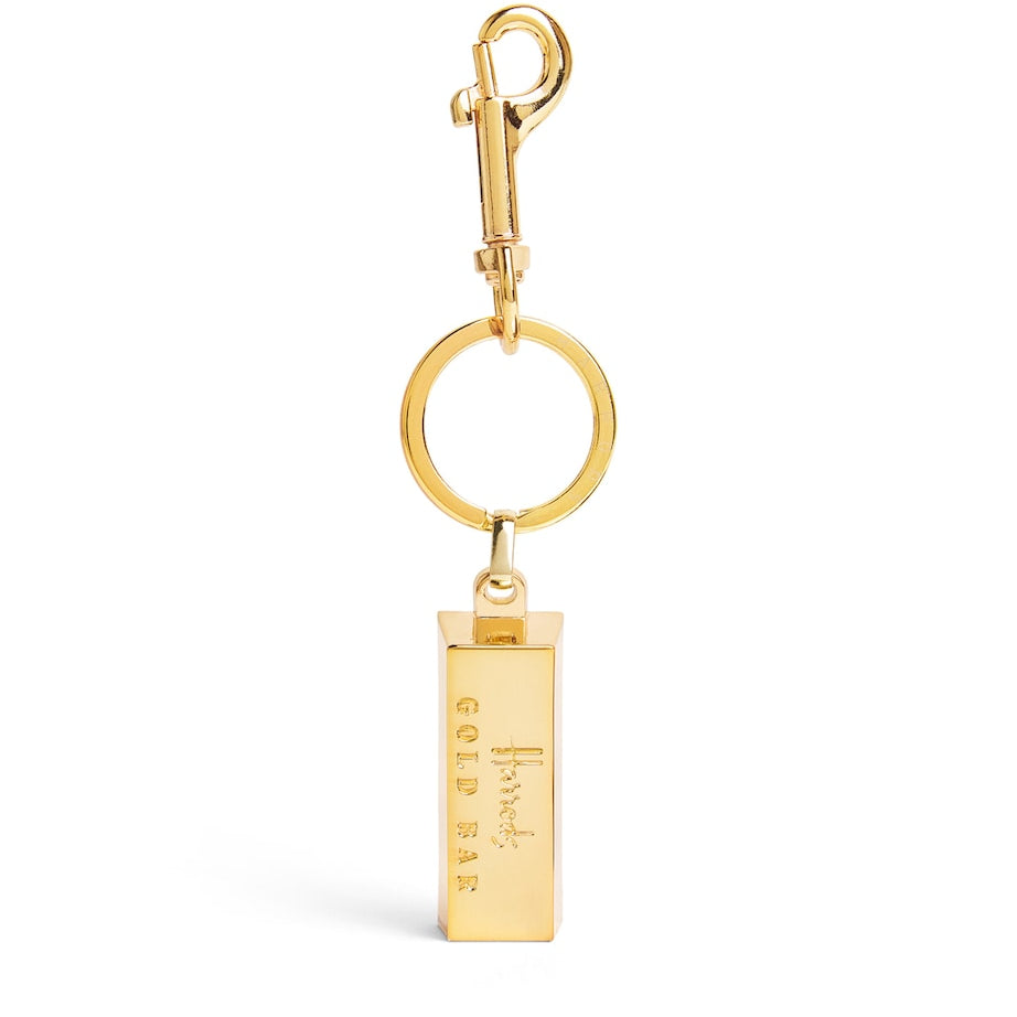 Harrods Gold Gold Bar Keyring