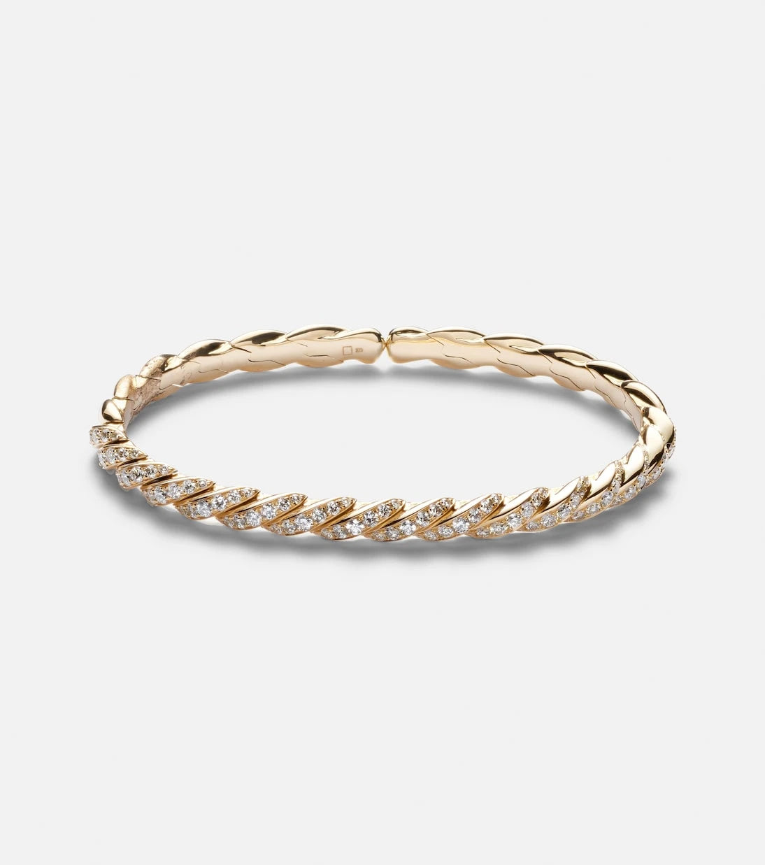 David Yurman - Sculpted Cable Flex® 18kt gold bracelet with diamonds