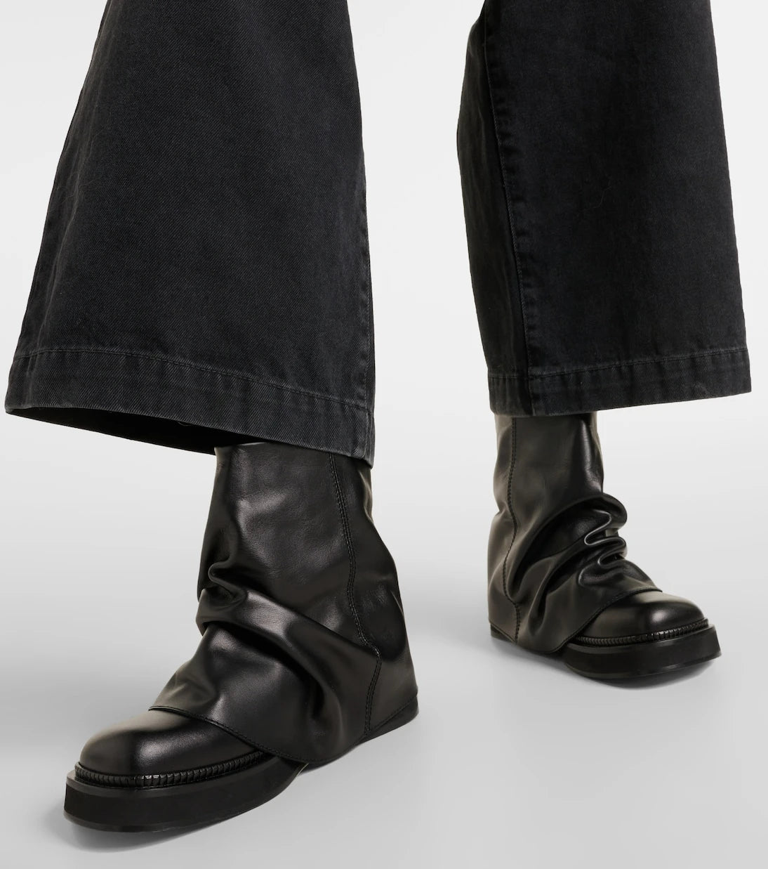 The Attico - Robin leather ankle boots