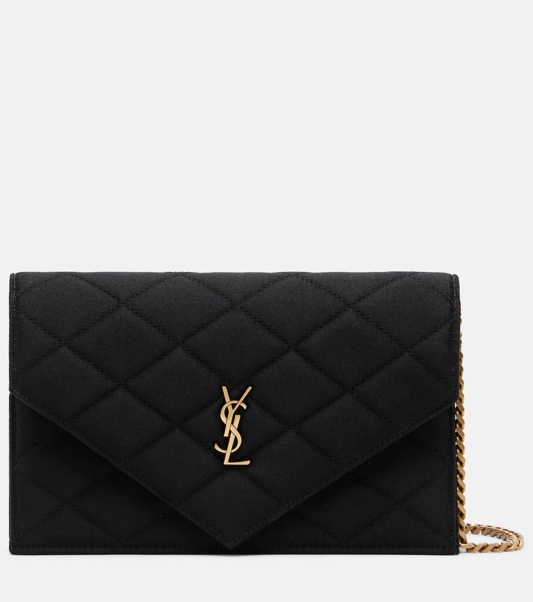 Saint Laurent - Paris Mini quilted satin shoulder bag