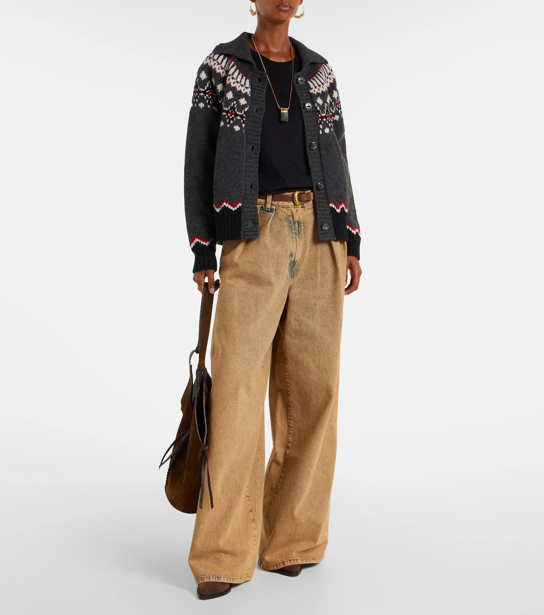 Alanui - Desert Rose wide-leg jeans