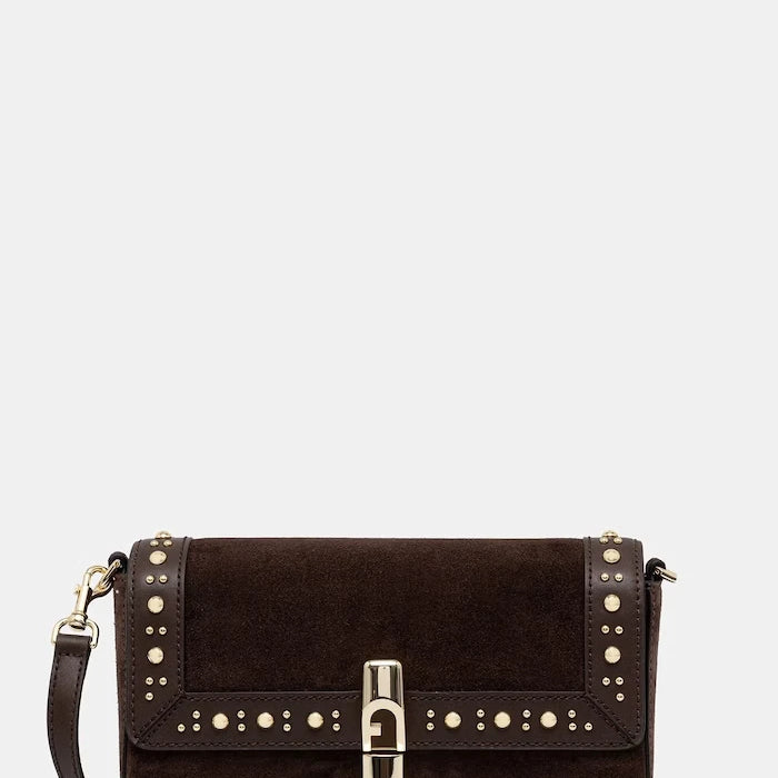Furla kadın süet crossbody çanta