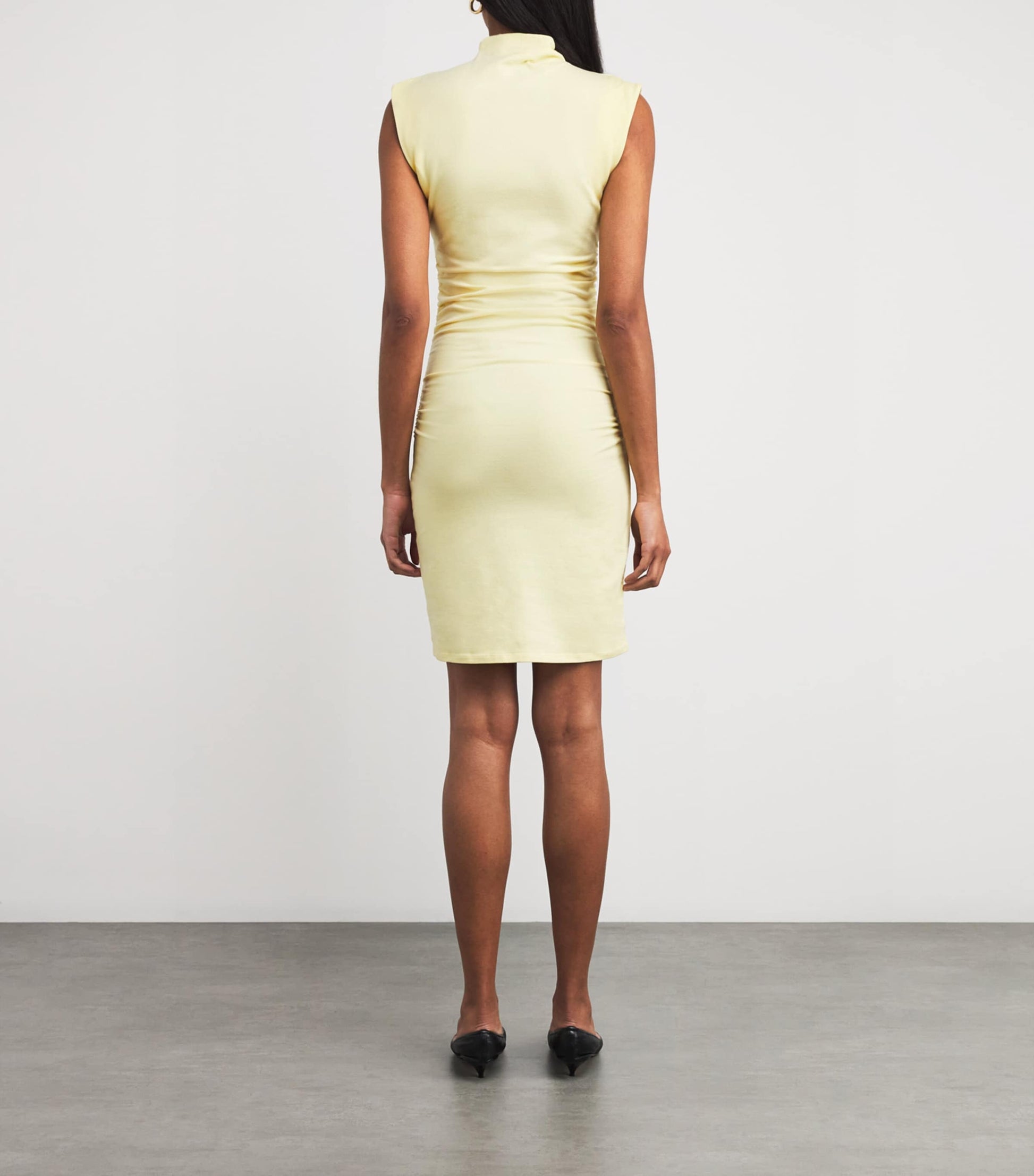 Jersey High-Neck Mini Dress