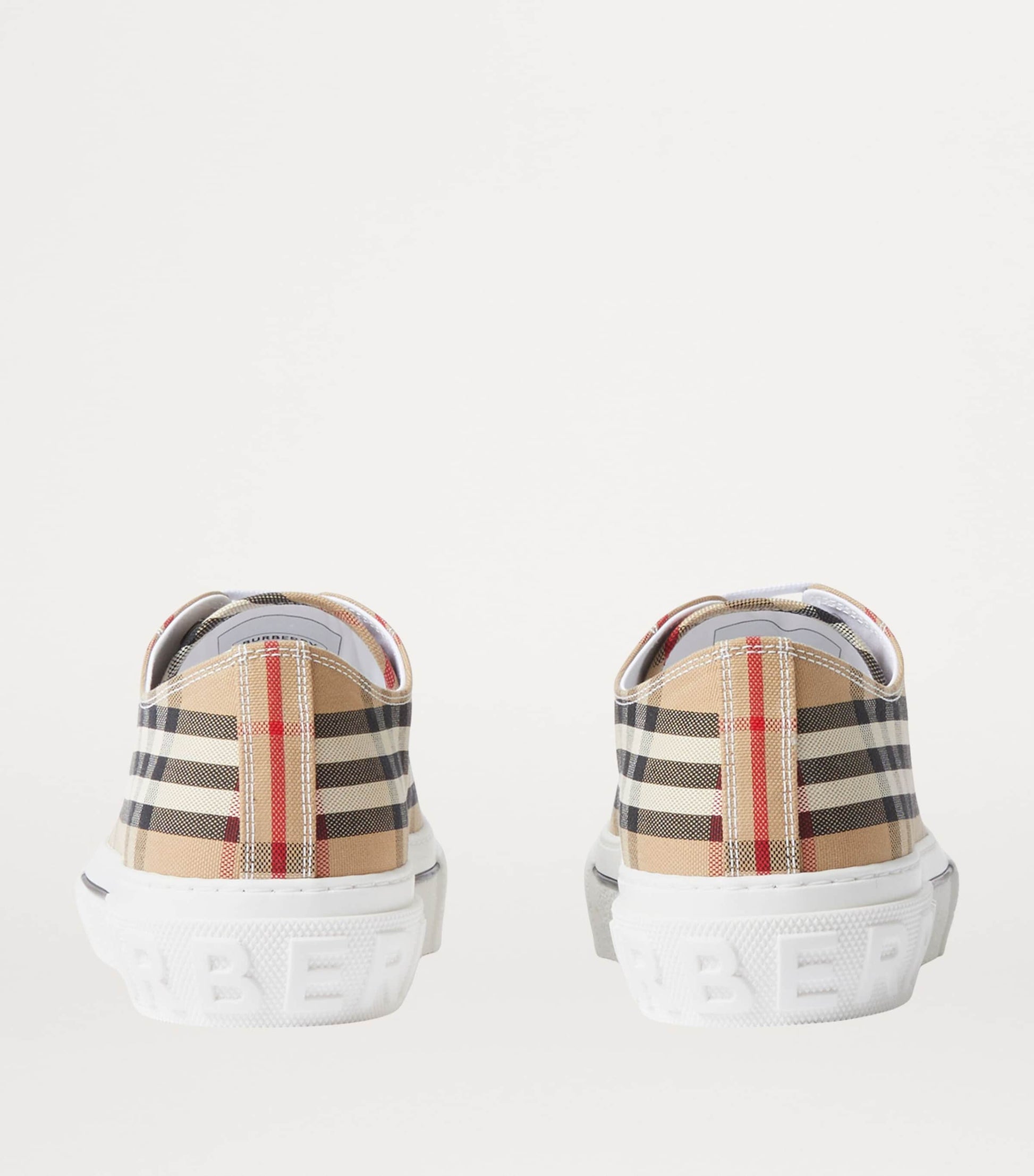 Cotton Check Sneakers