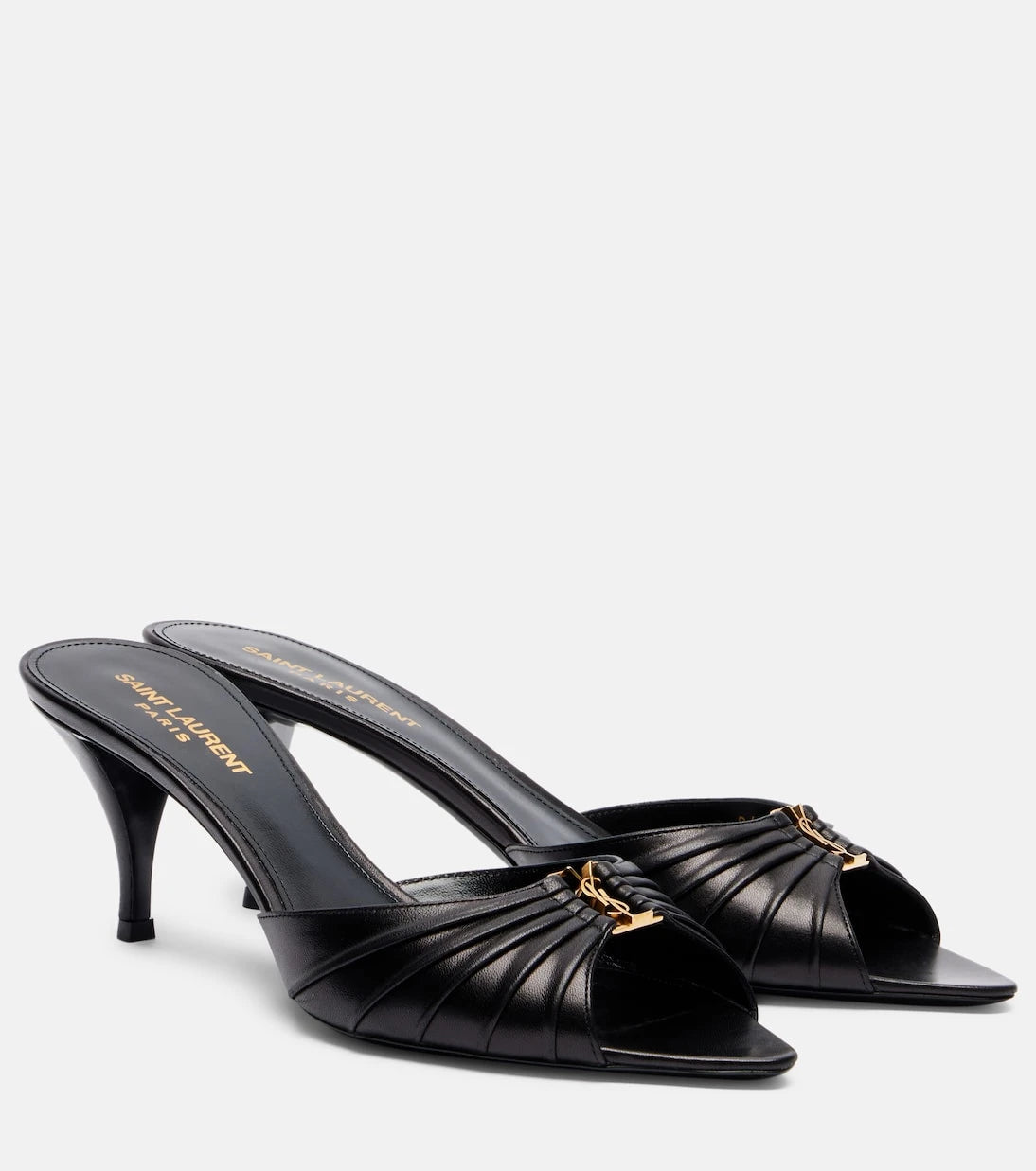 Saint Laurent - Babylone 60 leather mules