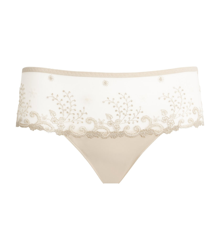 Simone Perele Lace Délice Shorty Briefs 054 Beige Topaz