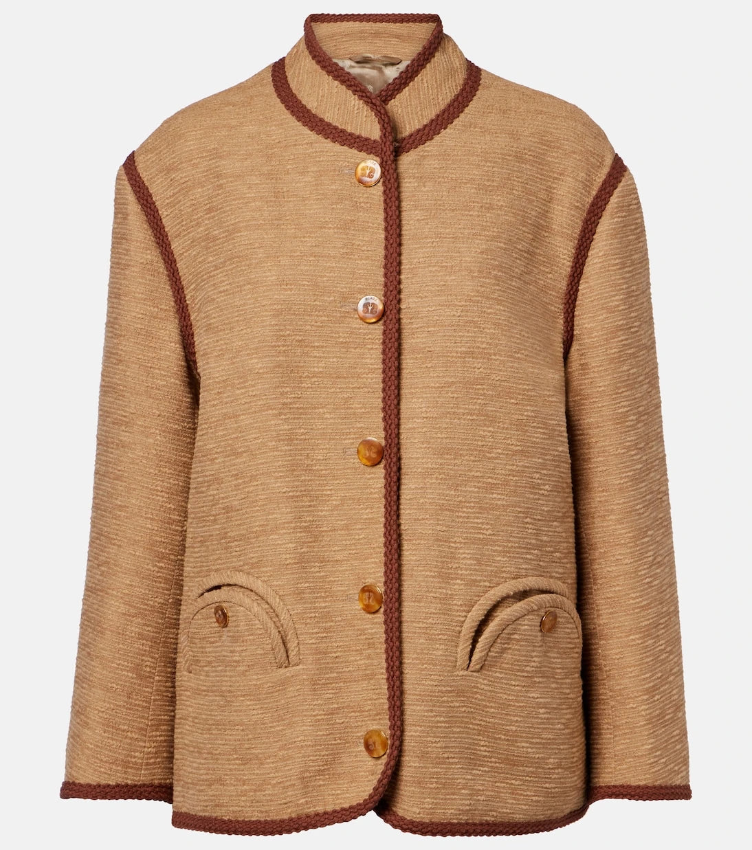 Blazé Milano - Curly cotton and linen-blend jacket