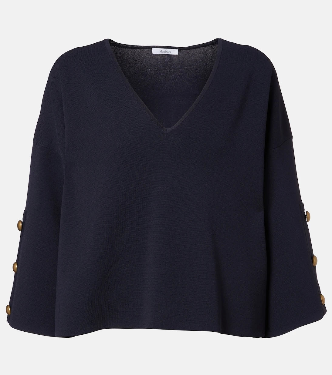 Max Mara - Embellished crêpe top