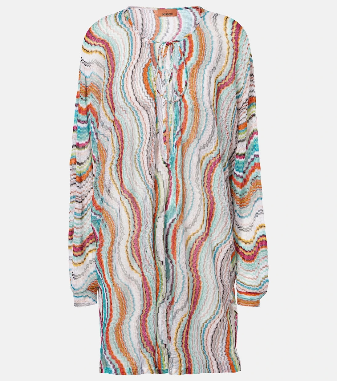 Missoni - Printed lamé beach cover-up