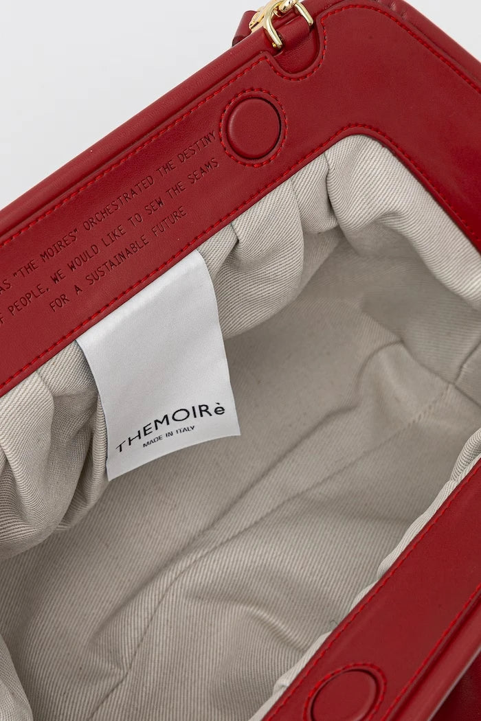 Themoire suni deri kadın crossbody çanta