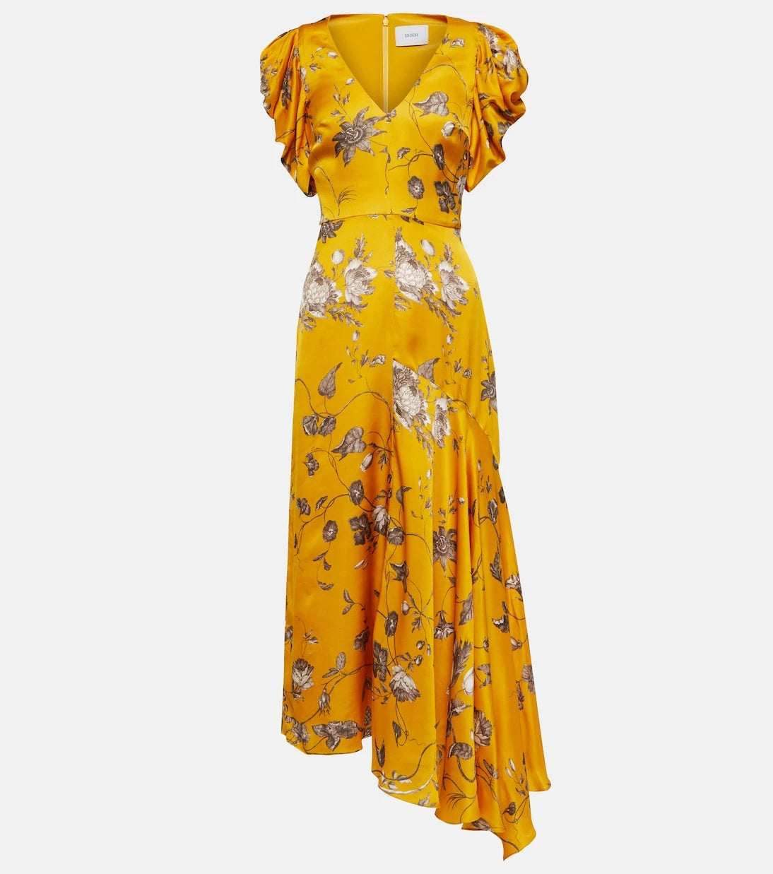 Erdem - Floral satin midi dress