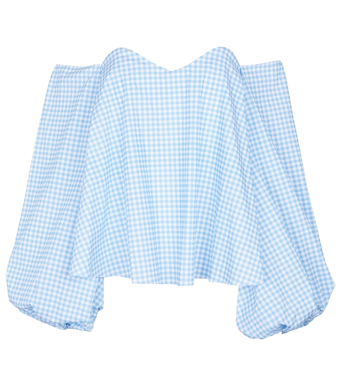 Caroline Constas - Everly gingham cotton-blend blouse