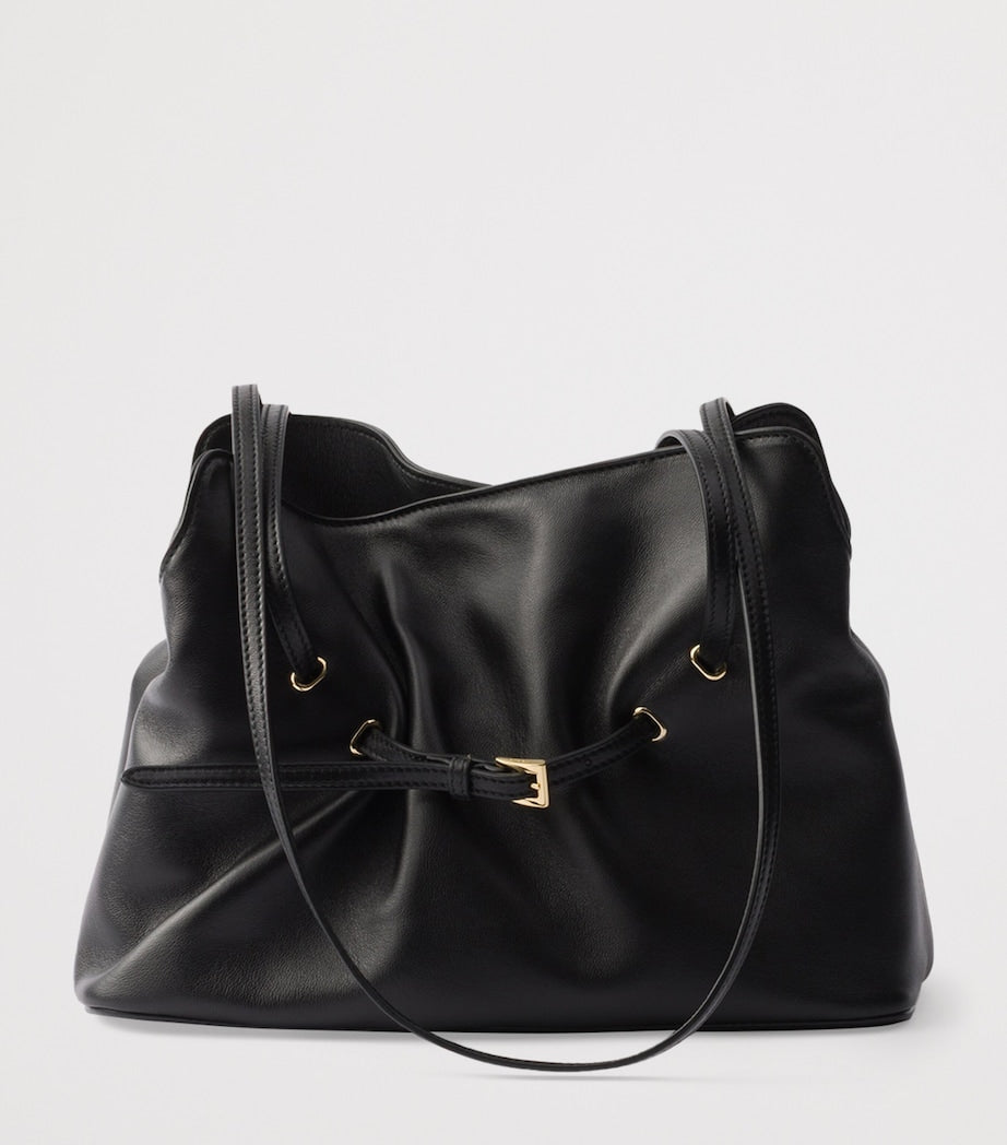 Prada Black Small Leather Dada Shoulder Bag
