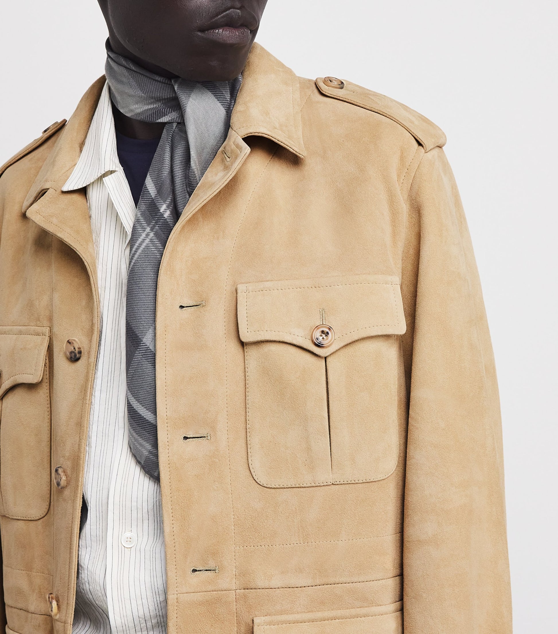 Ralph Lauren Purple Label x Wimbledon Suede Safari Jacket