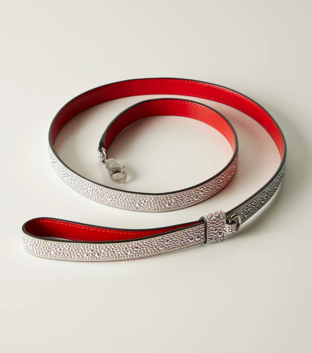 Christian Louboutin - Loubileash embellished suede dog leash