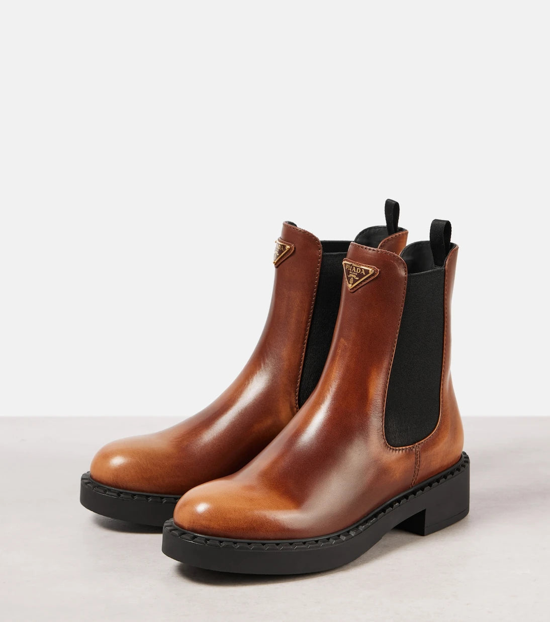 Prada - Leather Chelsea boots