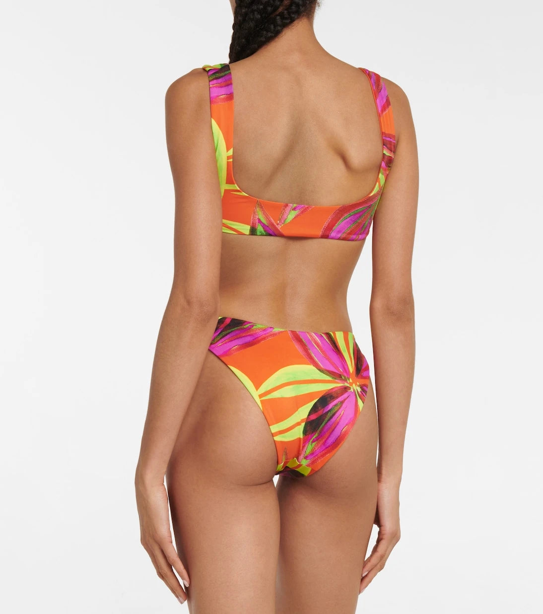 Louisa Ballou - Scoop printed bikini top