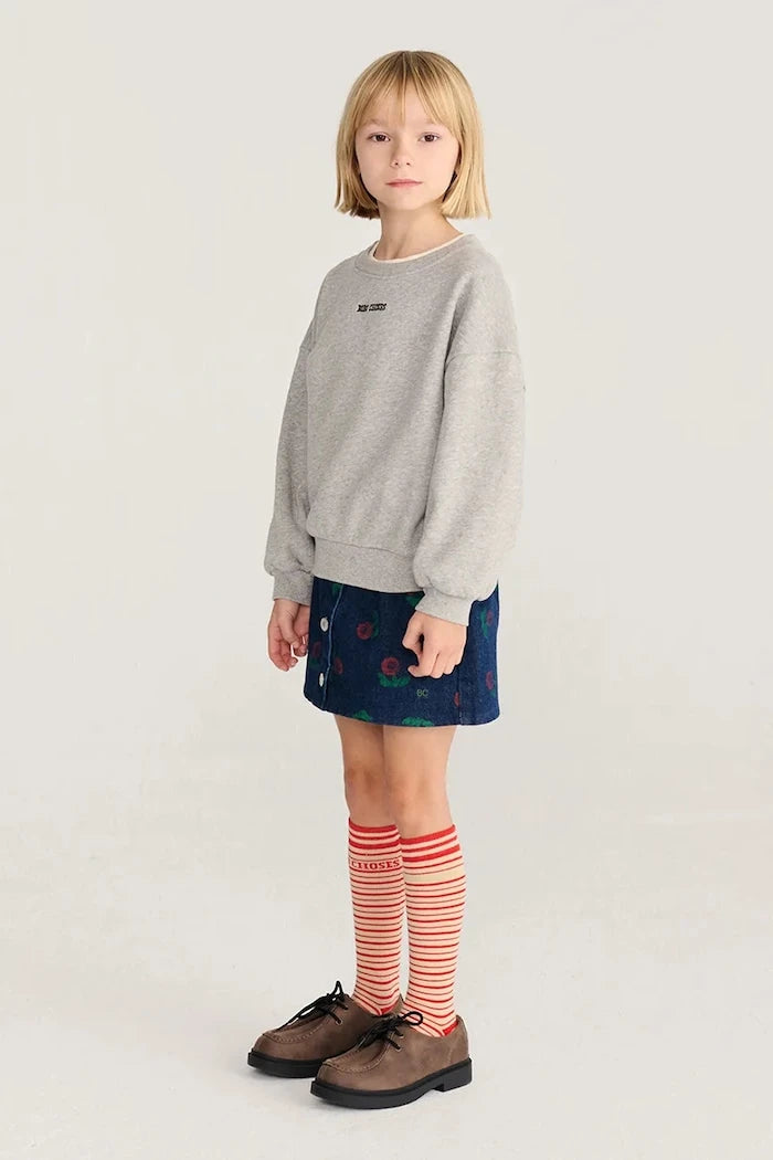 Bobo Choses Çocuklar için Pamuk Mush Monster Oversize Sweatshirt
