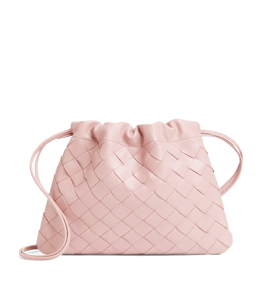 Pink Small Leather Dustbag Clutch Bag