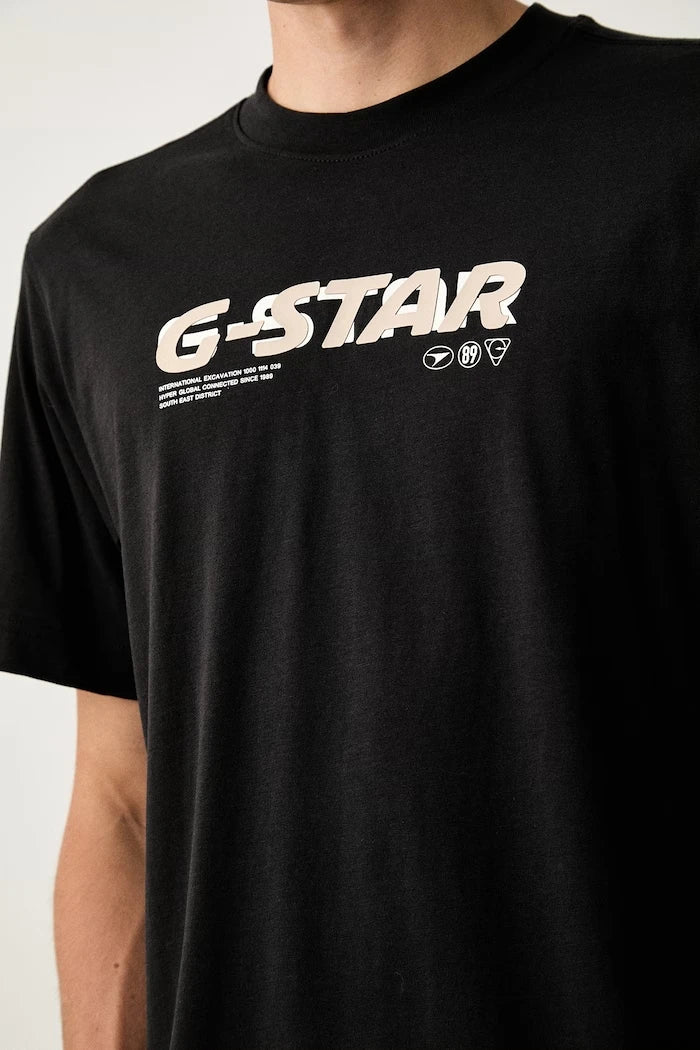 G-Star erkek pamuklu tişört Front prt logo r t