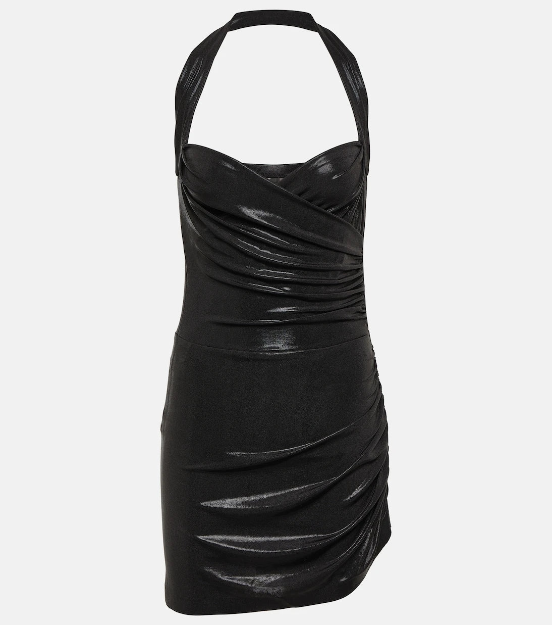 Norma Kamali - Cayla ruched lamé minidress