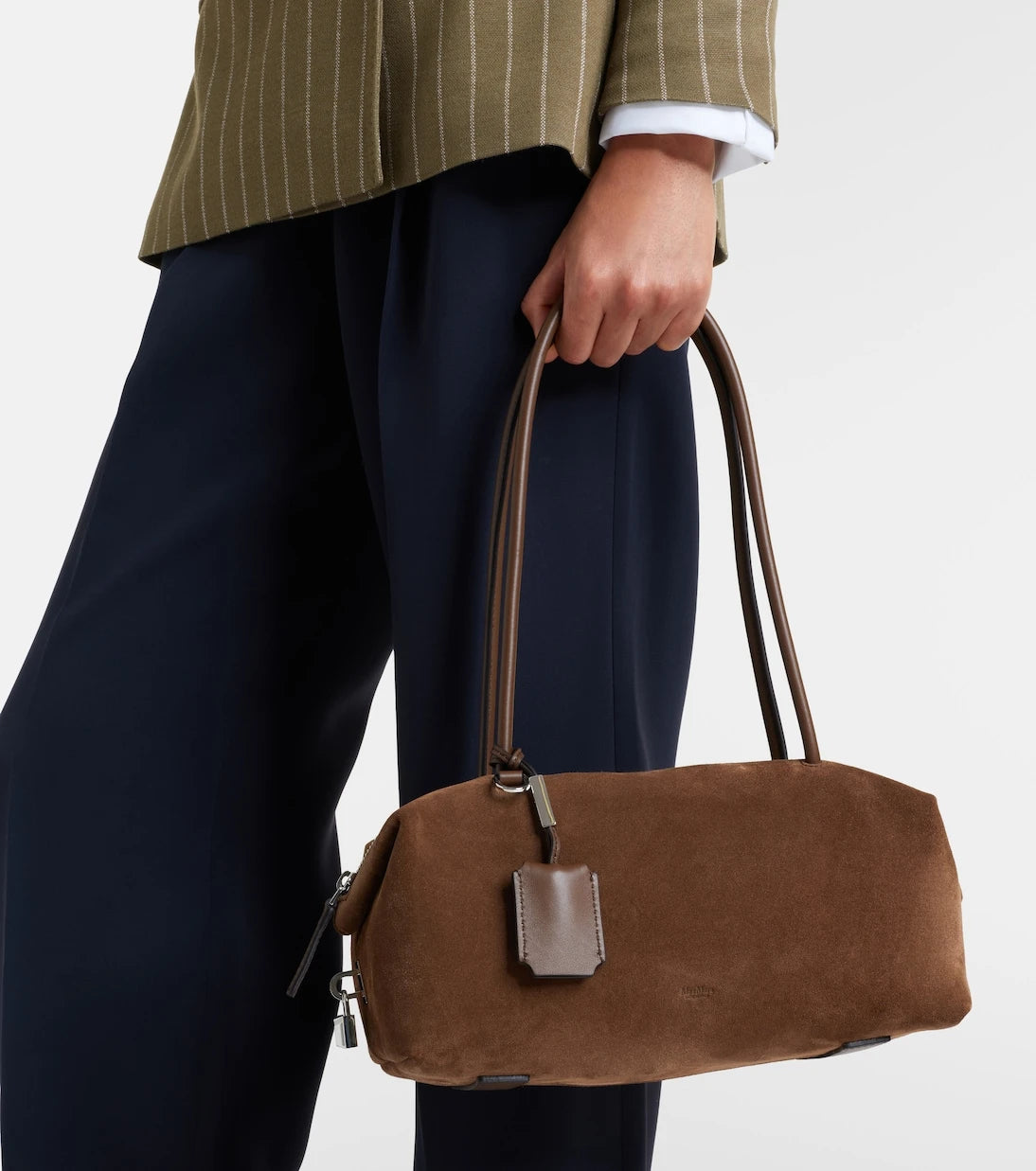 Max Mara - Large suede shoulder bag
