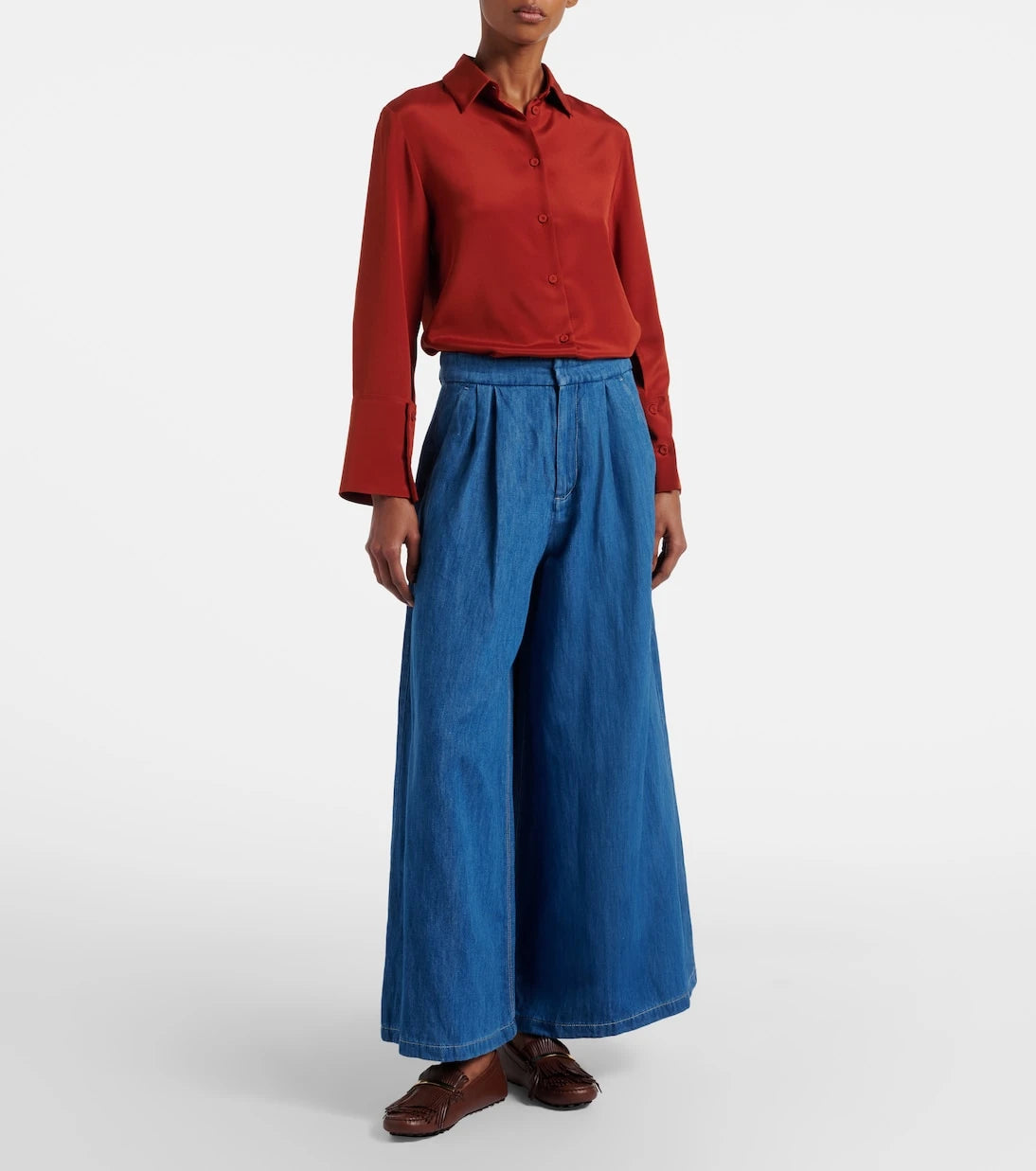 'S Max Mara - Nastro cropped wide-leg jeans