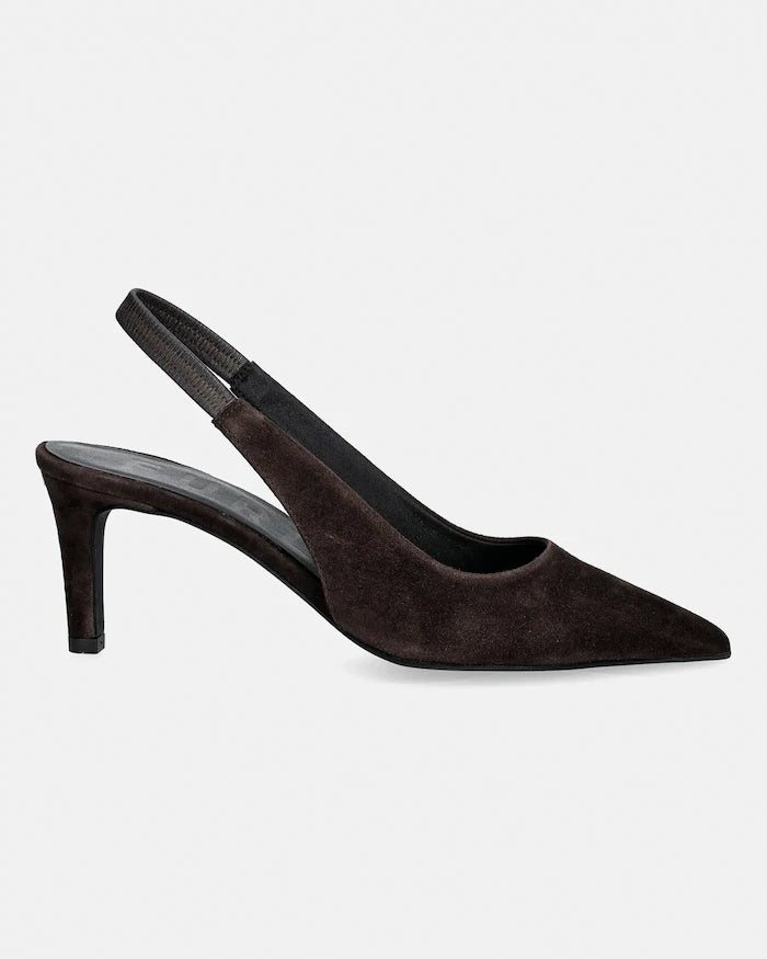 Furla Essential Slingback İnce Topuklu Süet Ayakkabı