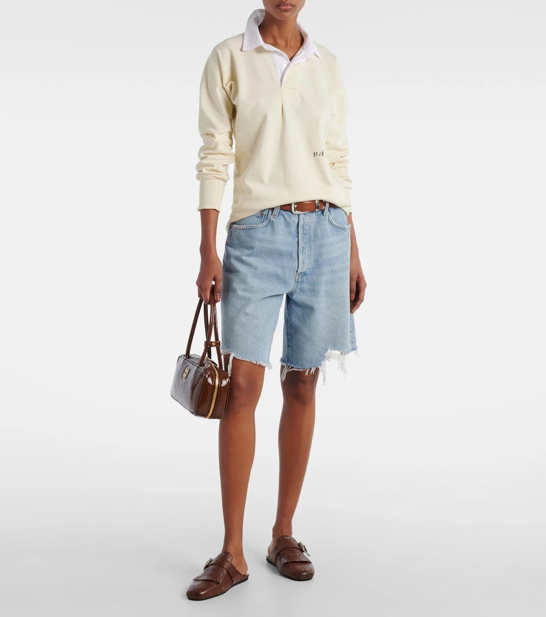 Agolde - Indra denim shorts