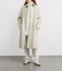 The Row Ivory Pluma Cotton-Cashmere Coat