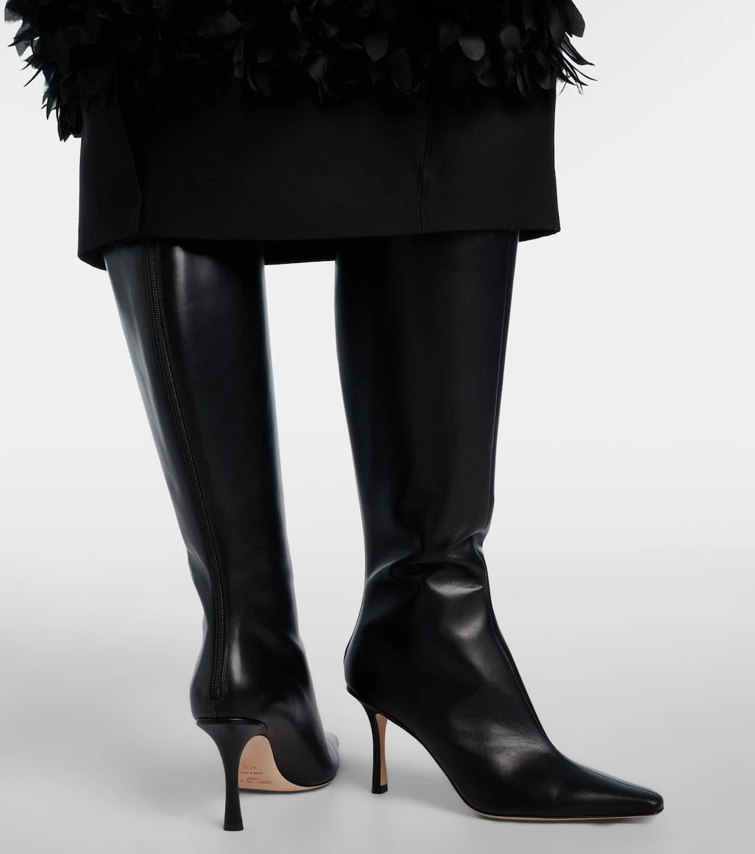 Jimmy Choo - Agathe 85 leather knee-high boots