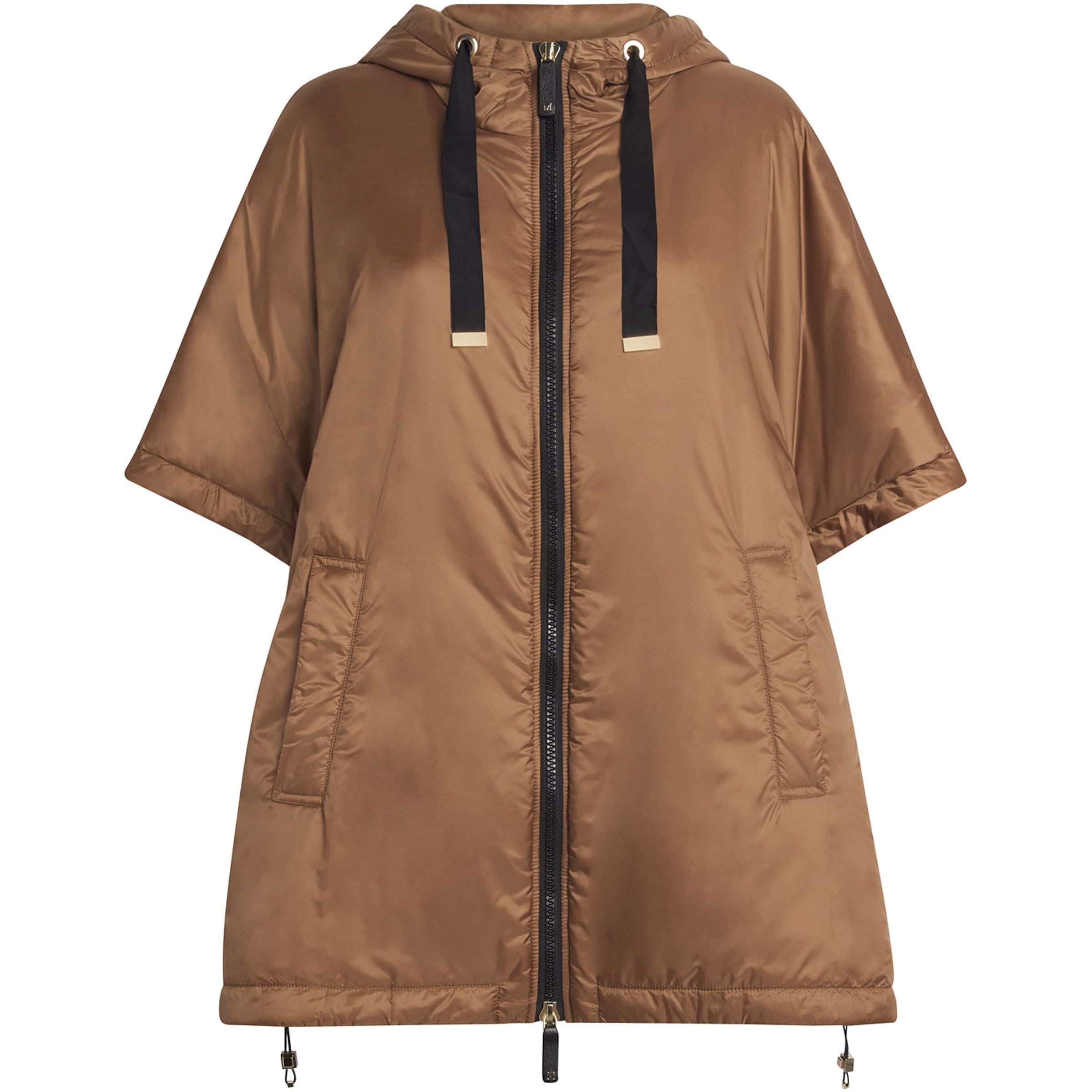 Max Mara Beige Hooded Cape
