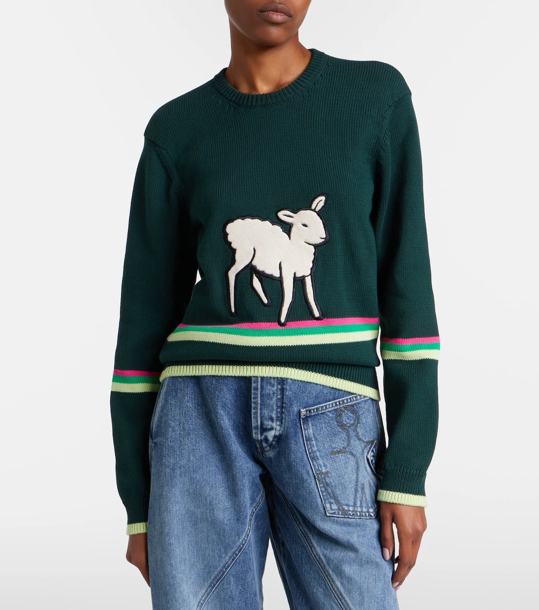 JW Anderson - Embroidered cotton sweater