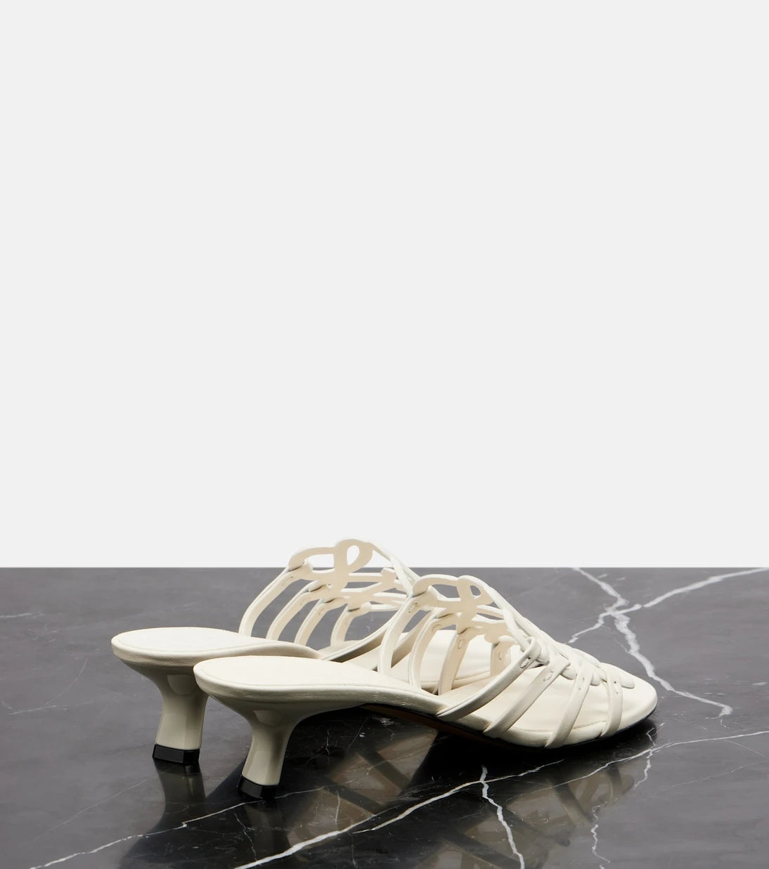 Loewe - Petal Anagram leather mules
