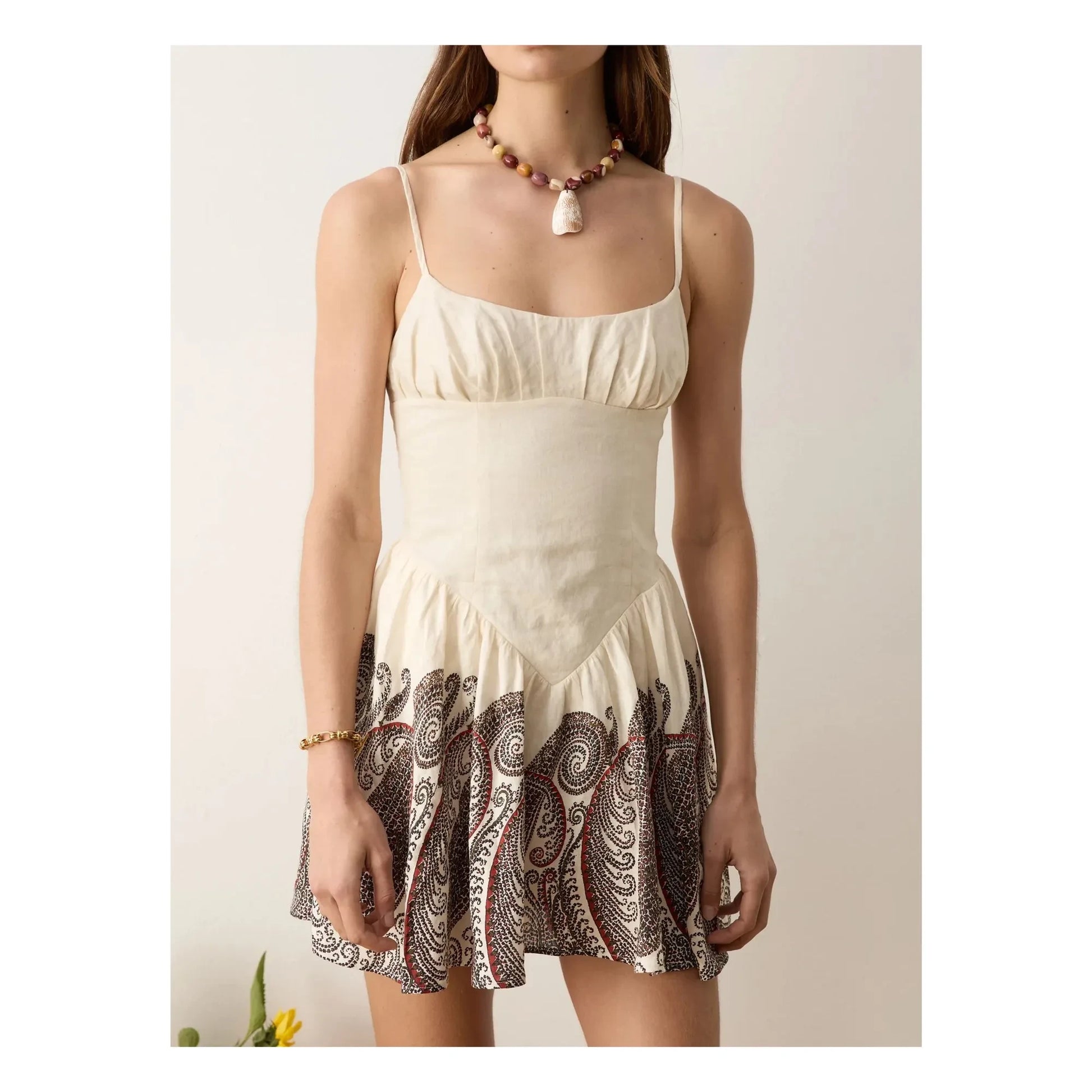 Boteh - Cassia Linen Dress | Cream