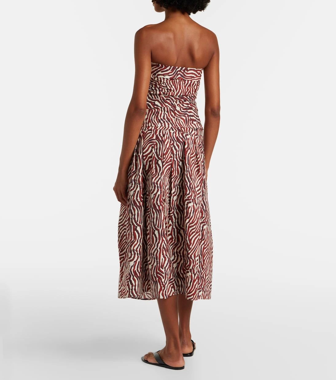 Proenza Schouler - White Label Nessa printed cotton-blend midi skirt