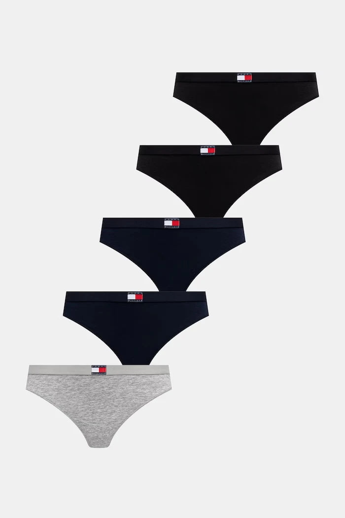Tommy Hilfiger pamuk ve elastan kadın tanga 5 adet