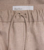 Max Mara Beige Relaxed Drawstring Trousers