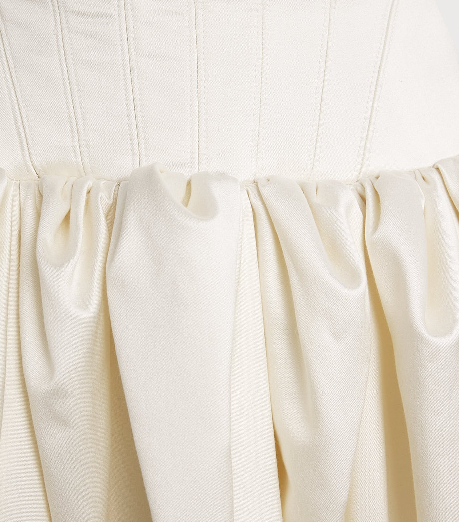 Silk-Wool Kenny Gown IVORY