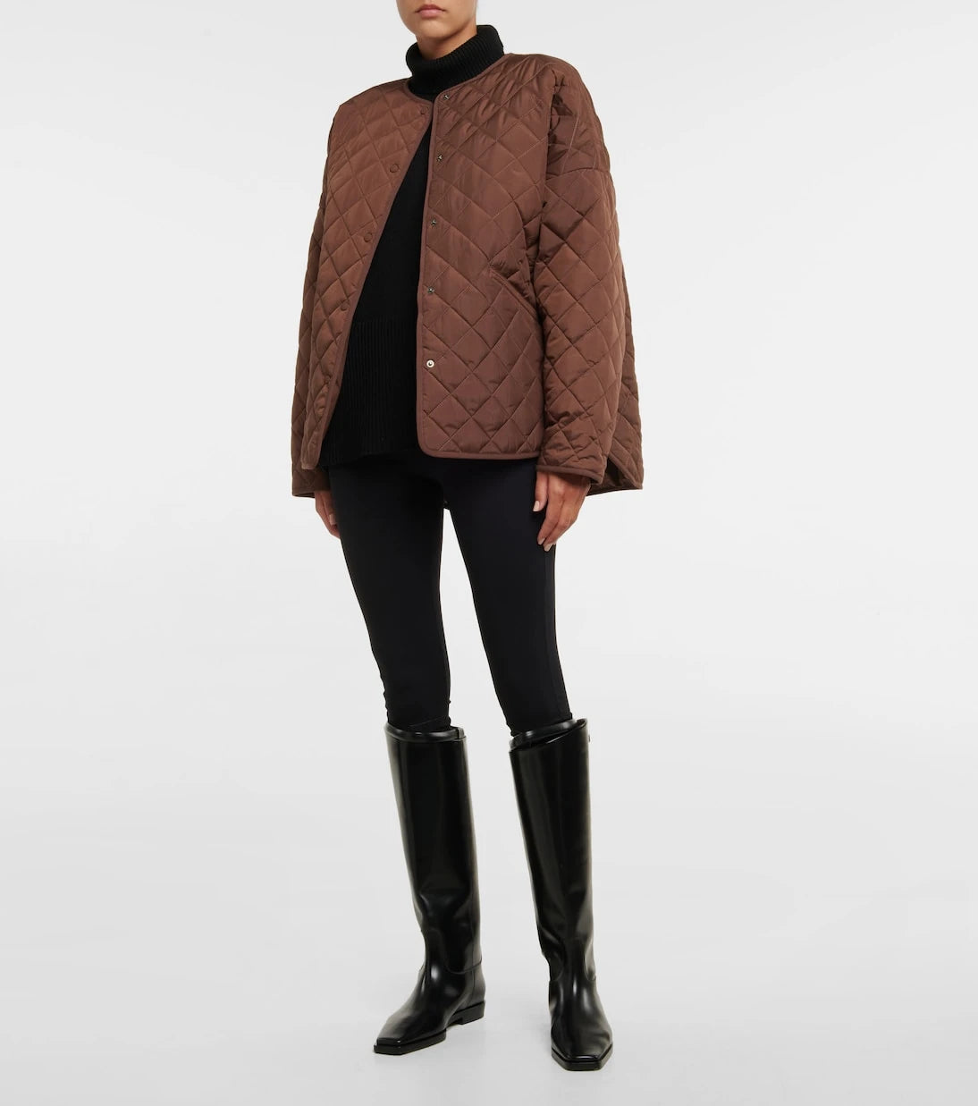 Toteme - Leather knee-high boots