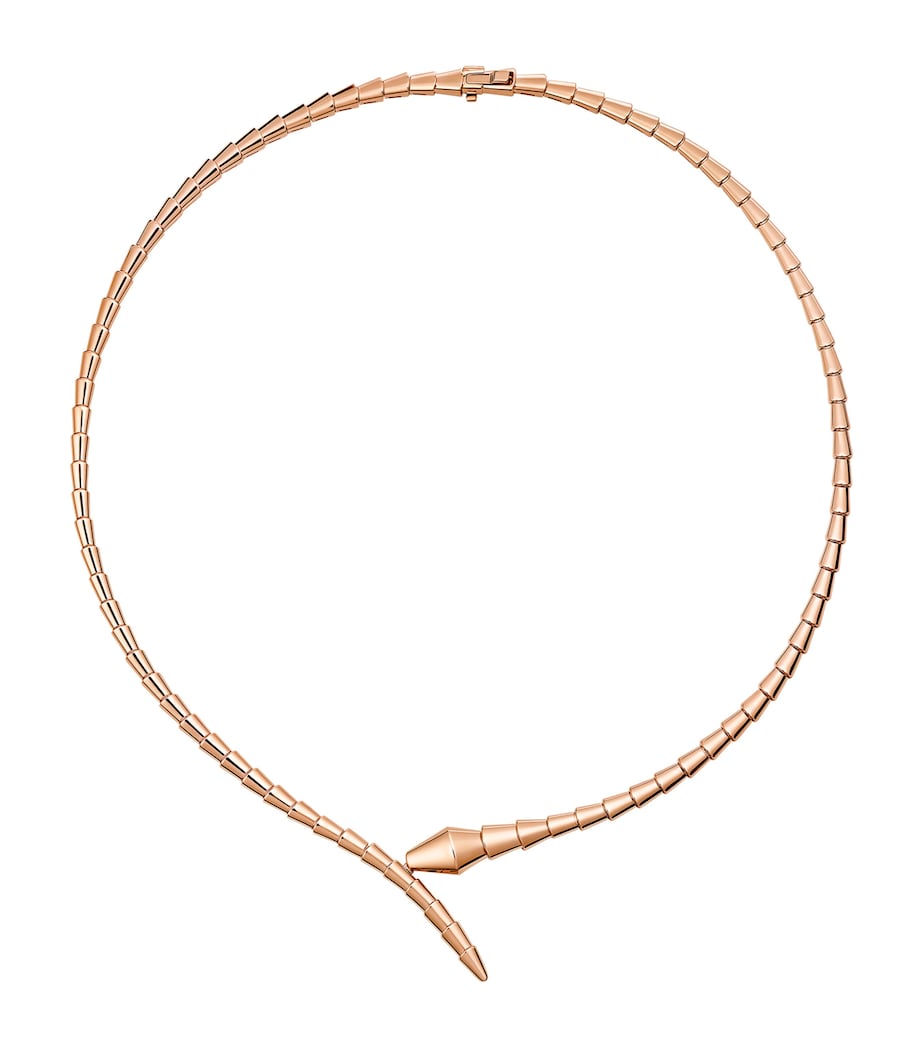 Rose Gold Serpenti Viper Necklace