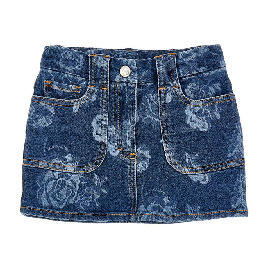 Floral Denim Skirt (2-12 Years)