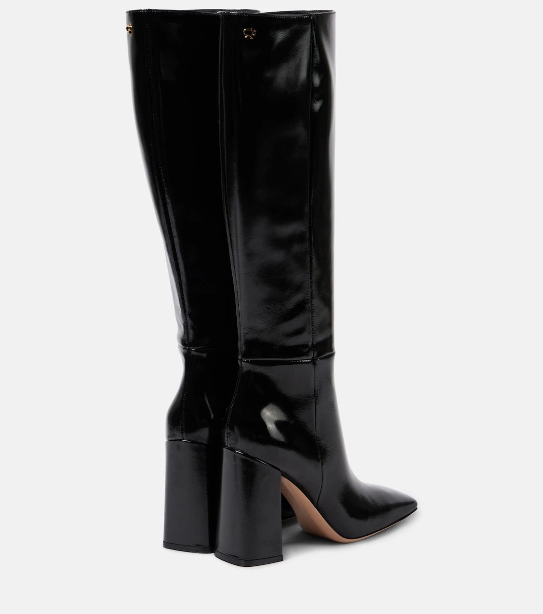 Gianvito Rossi - 95 patent leather knee-high boots
