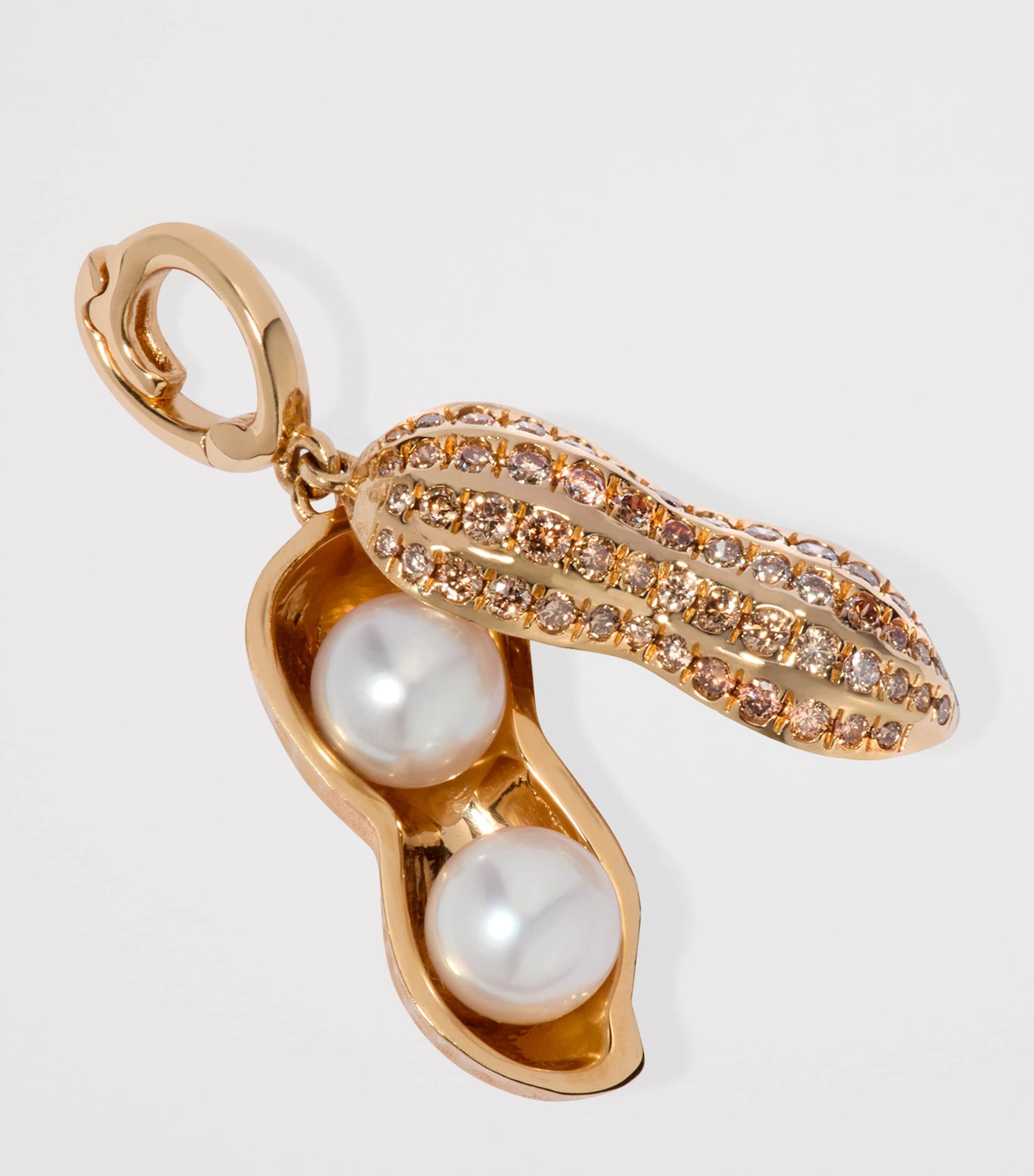 Annoushka Yellow Gold, Pearl and Diamond Mythology Pendant Charm
