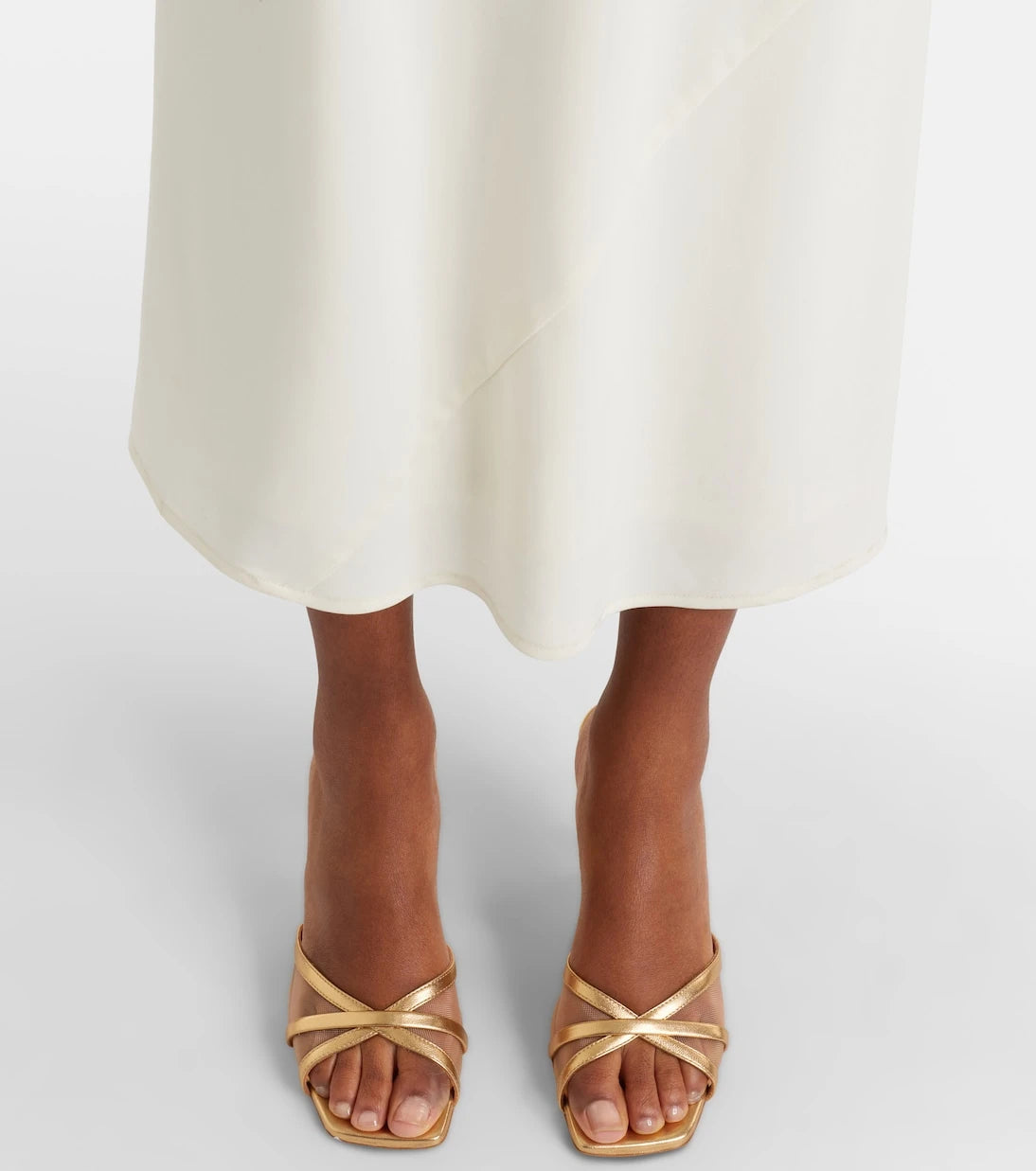 Malone Souliers - Perla 70 leather and mesh mules