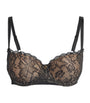 Aubade Black Lace Rosessence Half-Cup Bra