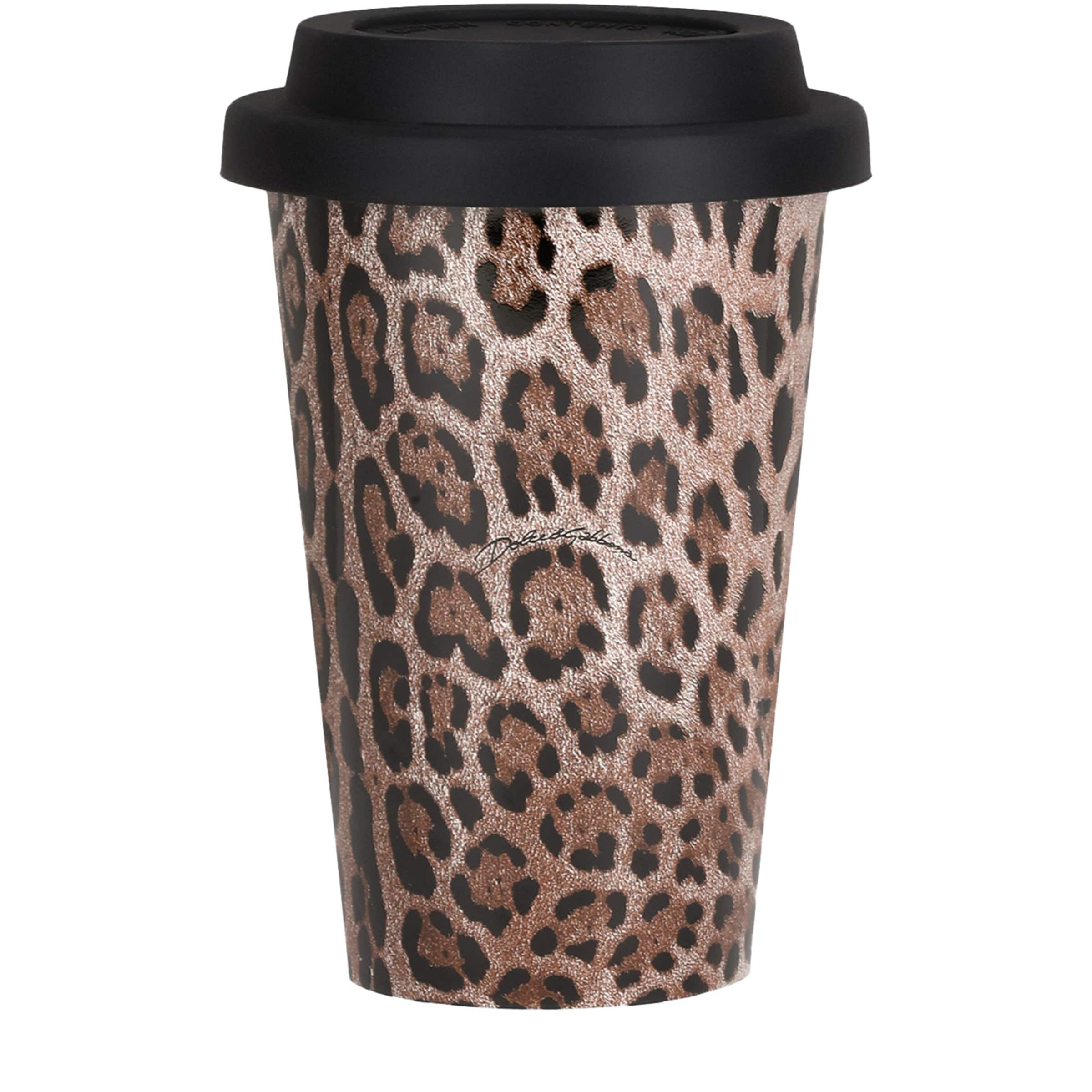 Dolce & Gabbana Casa Ceramic Leopardo Travel Mug