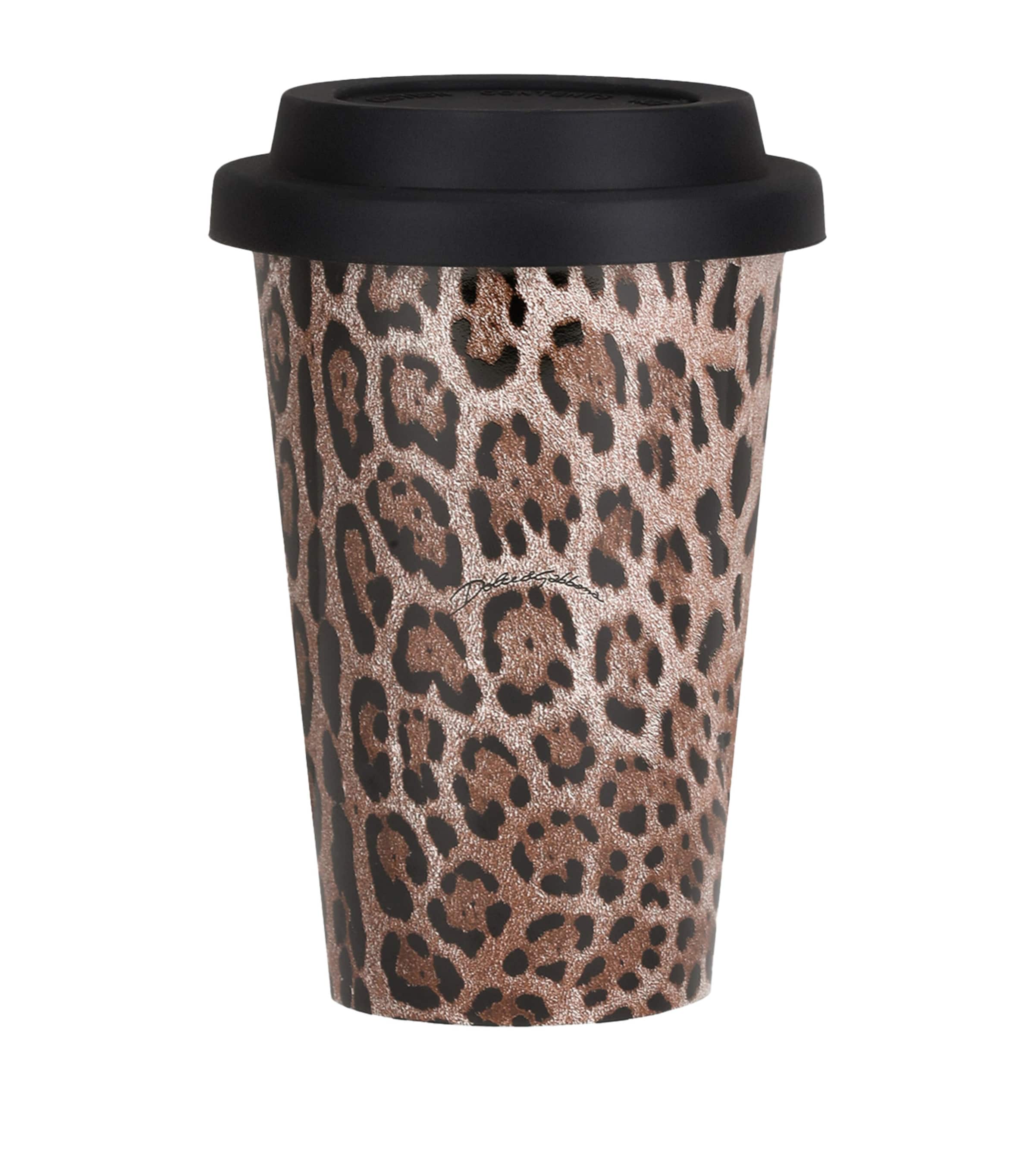 Dolce & Gabbana Casa Ceramic Leopardo Travel Mug