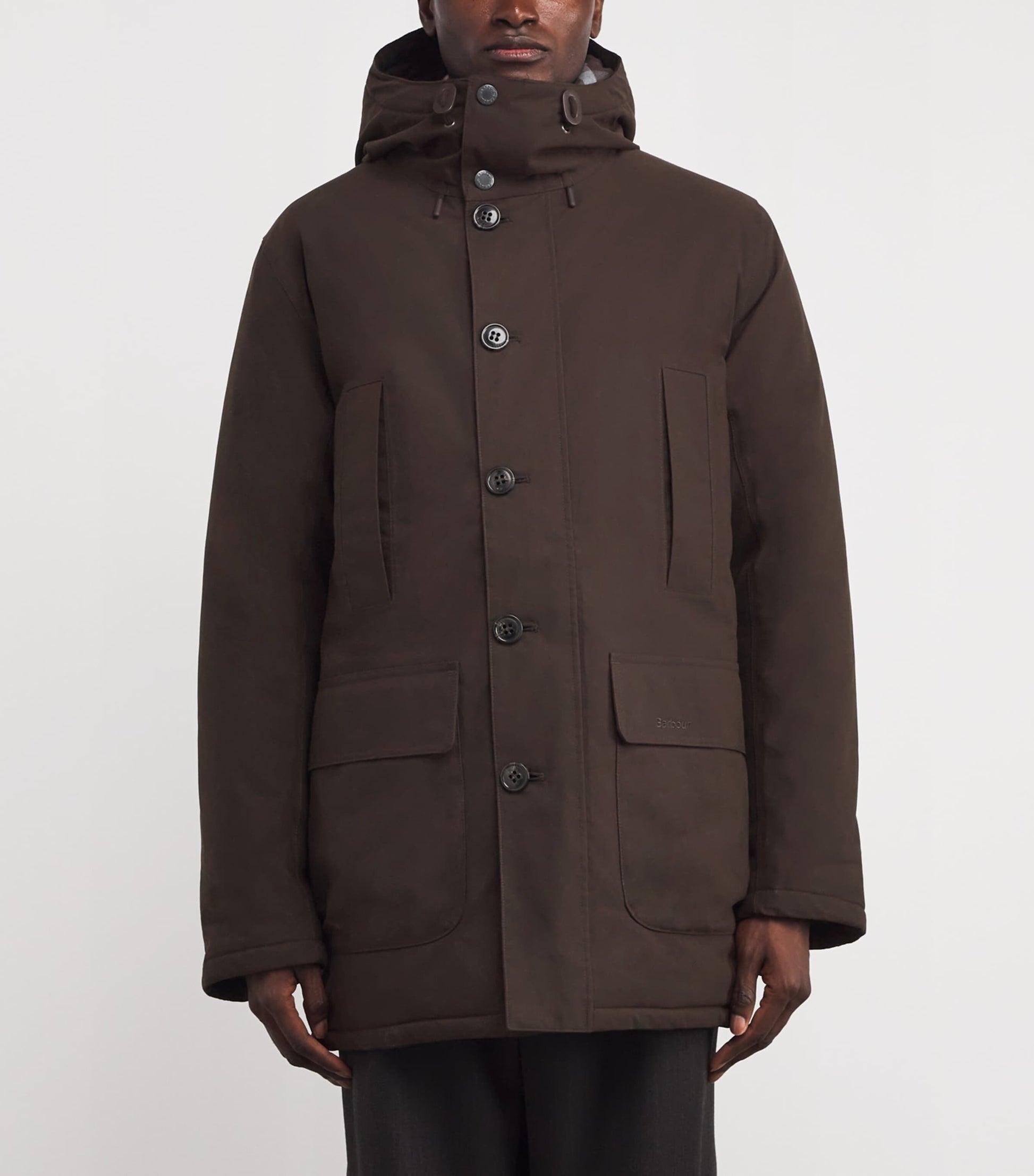 Barbour Black Winter Beaufort Waterproof Parka Coat